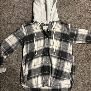 American Eagle Gray Flannel Hoodie